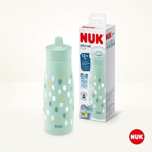 NUK Mini-Me Flip drinking bottle, 450 ml, 12+ months, mint