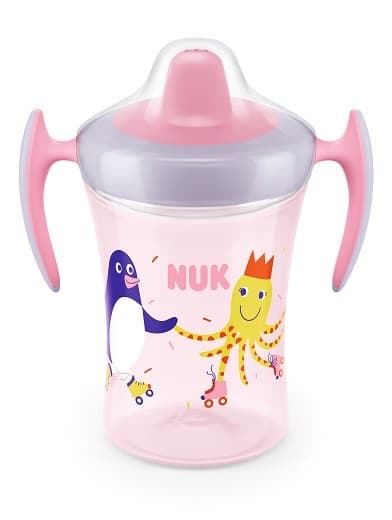 NUK Trainer Cup 230ml, 6+ months, pink