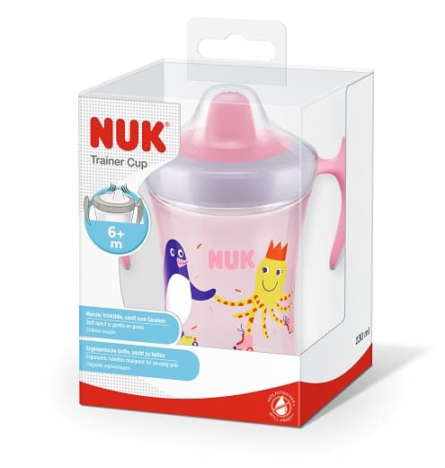 NUK Trainer Cup 230ml, 6+ months, pink