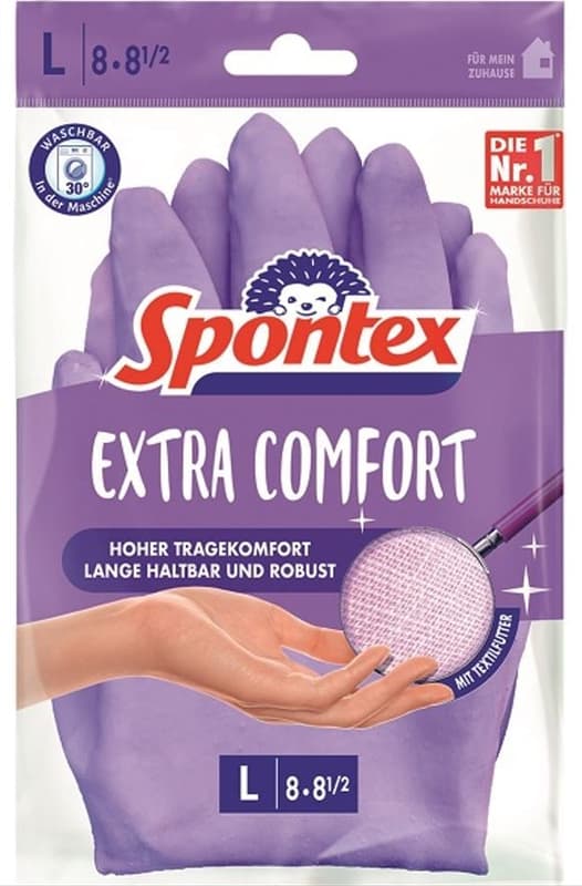 Spontex gloves Extra Comfort, size L