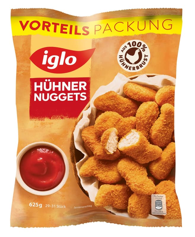 Iglo Hühner Nuggets Vorteilspackung (tiefgekühlt)