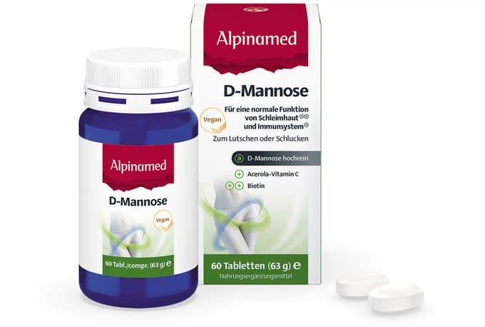 Alpinamed D - Mannose + Biotin + Vitamin C Tablets