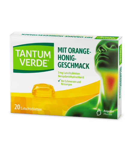 Tantum Verde 3 mg – Pastillen mit Honig- und Orangengeschmack