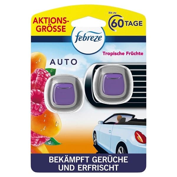 Febreze Car Tropische Früchte Duo