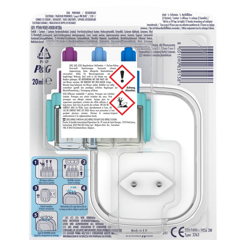 Febreze 3VOLUTION Lufterfrischer Duftstecker Starterset LenorAprilfrisch