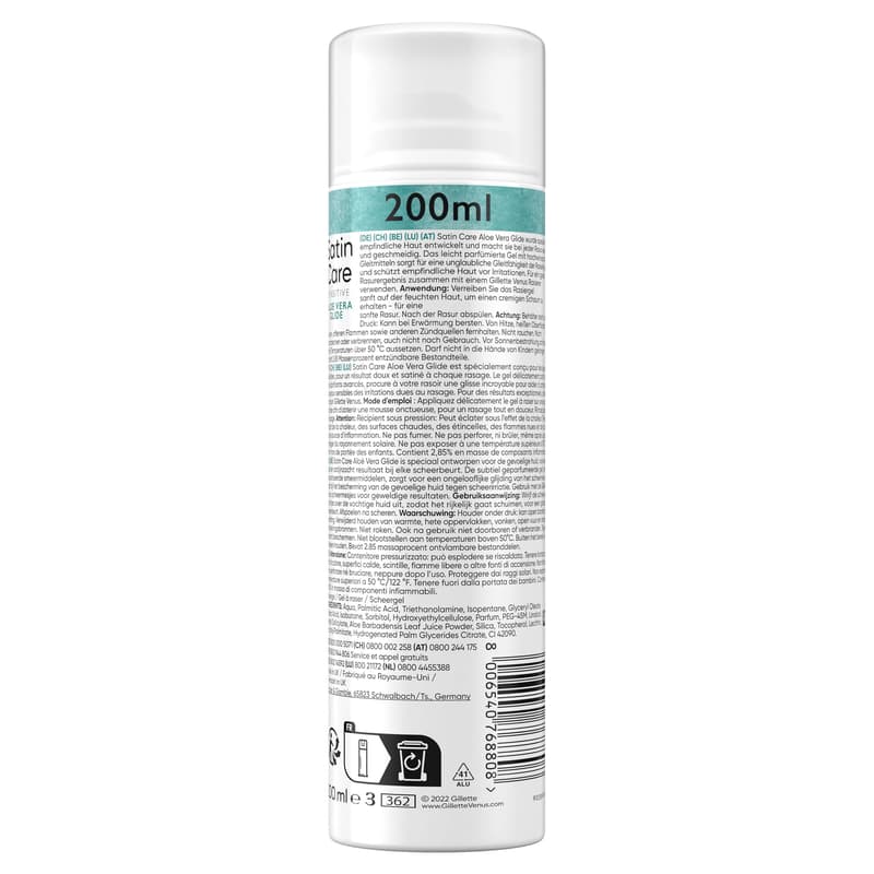Gillette VENUS Rasiergel Satin Care Gel Aloe Vera 200 ml