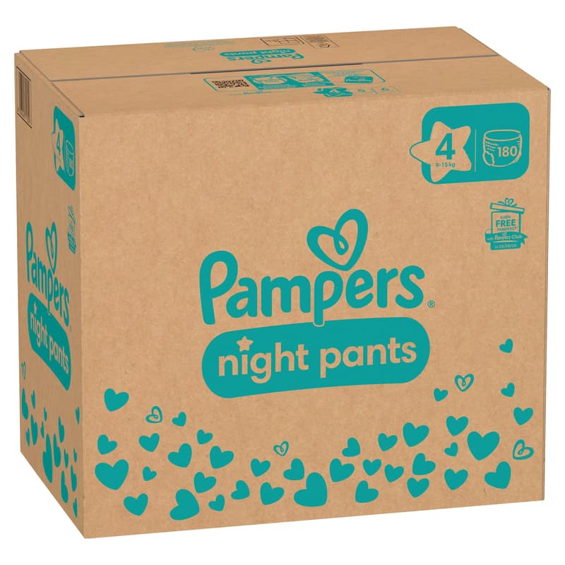 Pampers Baby Dry Night Pants Gr. 4  9-15kg MonatsBox