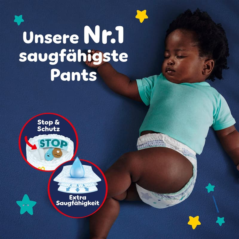 Pampers Baby Dry Night Pants Gr. 6  15+kg MonatsBox