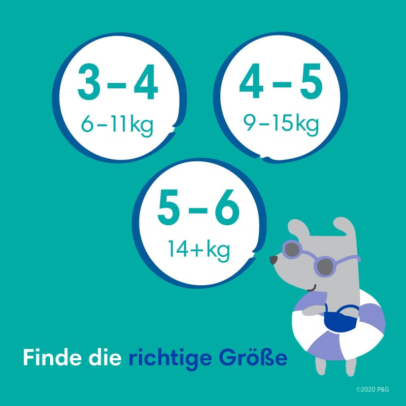 Pampers Splashers Schwimmwindeln Gr.4-5 Tragepack