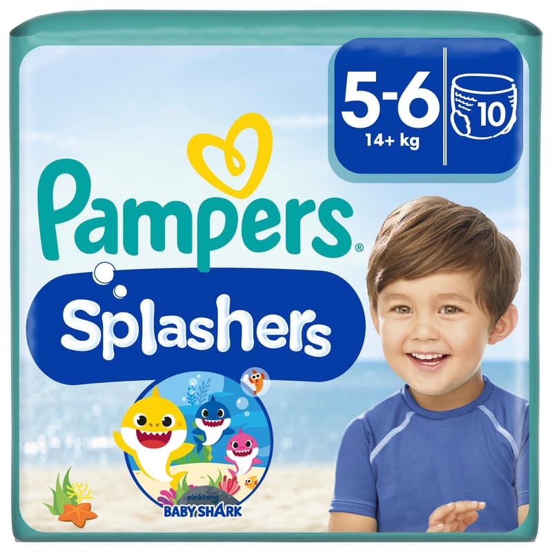 Pampers Splashers Schwimmwindeln Gr.5-6 Tragepack