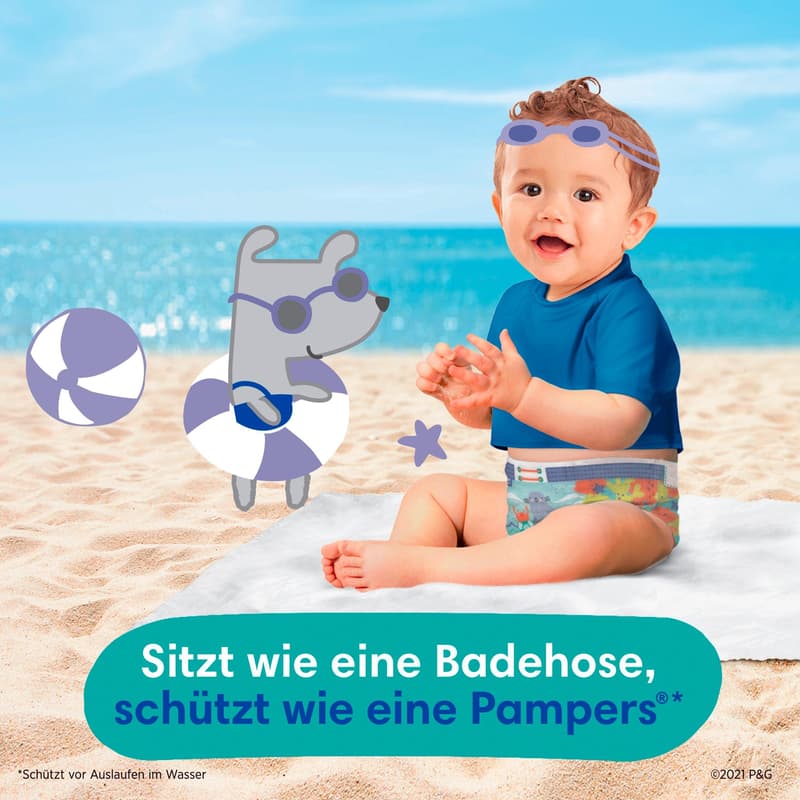 Pampers Splashers Schwimmwindeln Gr.5-6 Tragepack