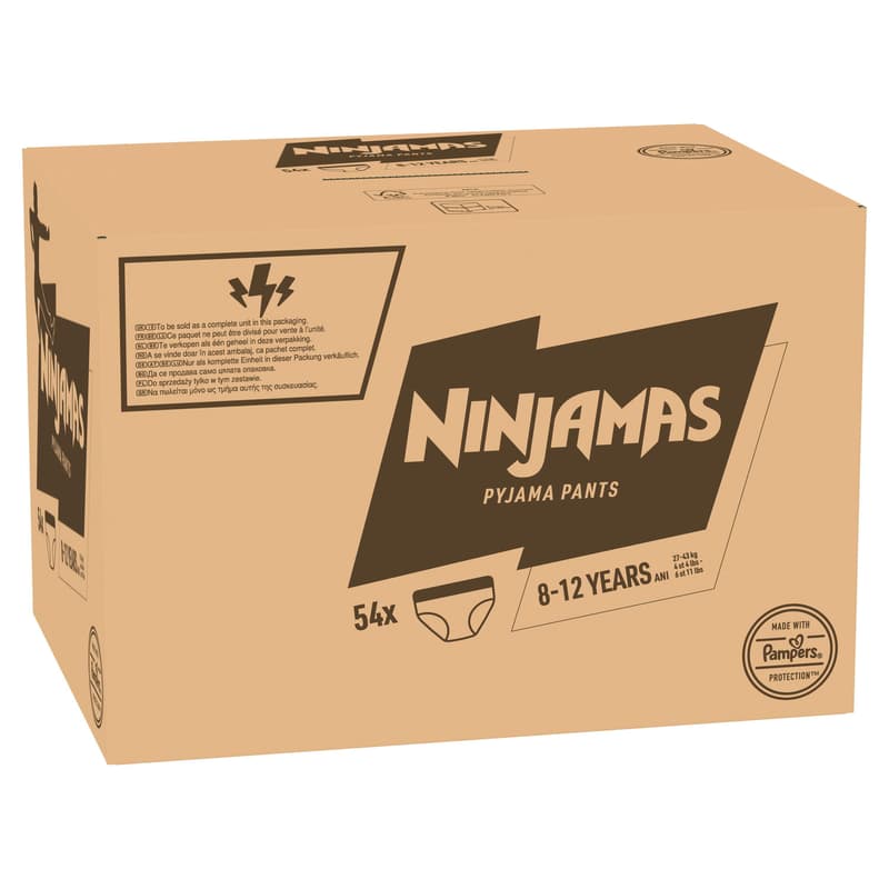 Ninjamas Pyjama Pants Raumschiff 8-12 Jahre MonatsBox