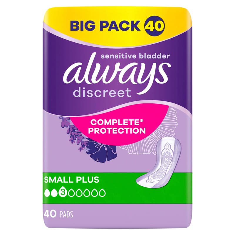Always Discreet Inkontinenz Small Plus Big Pack 40 Stück