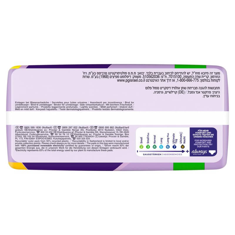 Always Discreet Inkontinenz Small Plus Big Pack 40 Stück