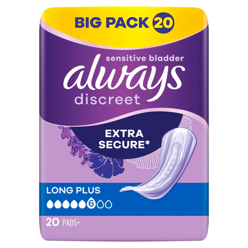 Always Discreet Inkontinenz Long Plus Big Pack 20 Stück