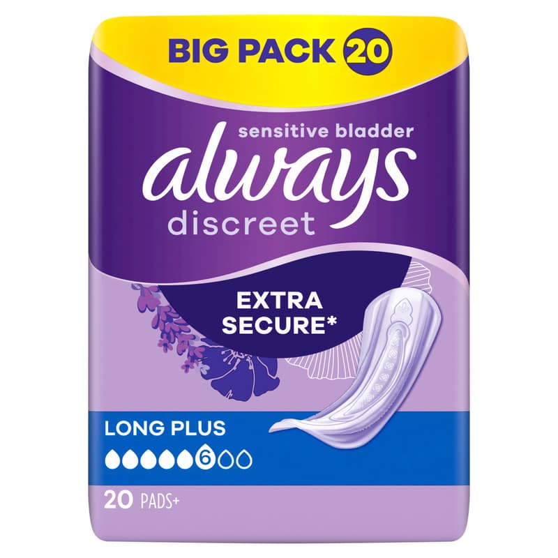 Always Discreet Inkontinenz Long Plus Big Pack 20 Stück