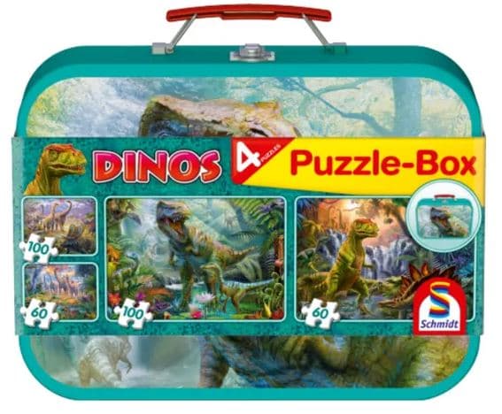 Schmidt Dinos Puzzle-Box 4 Puzzles