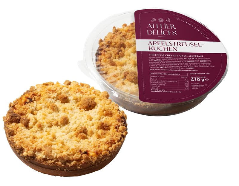 Atelier Délices apple crumble cake