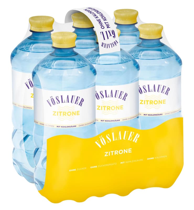 Vöslauer Flavours Zitrone 6x1l rePET (EinwegPFAND)
