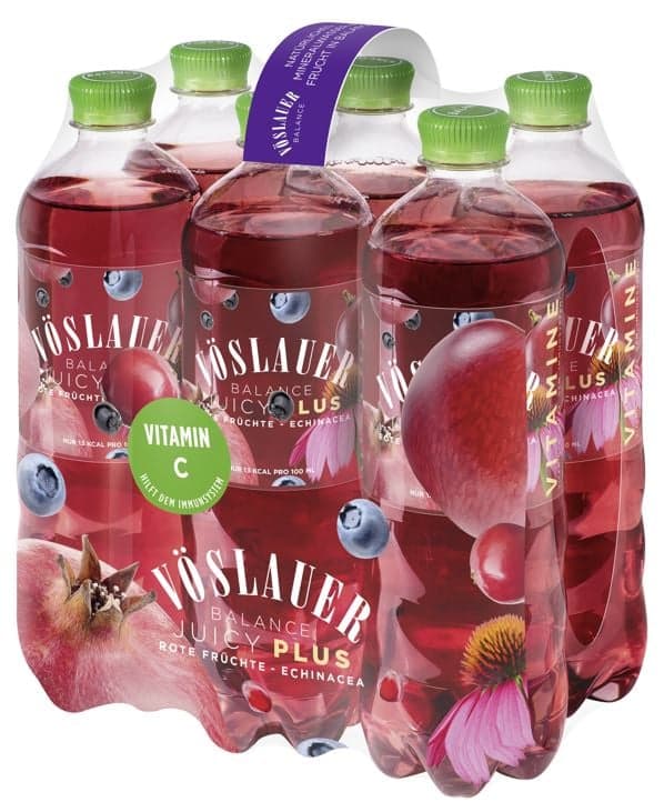 Vöslauer Balance Juicy Rote Früchte + Echinacea 6x0,75l (EinwegPFAND)