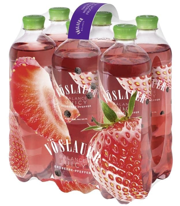 Vöslauer Balance Juicy Erdbeer-Pfeffer 6x0,75l (EinwegPFAND)