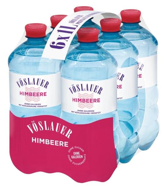 Vöslauer Flavour Himbeere 6x1l rePET (EinwegPFAND)
