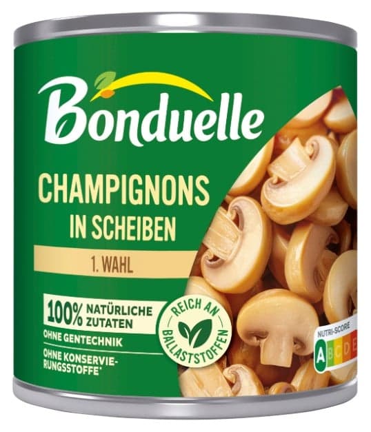 Bonduelle mushrooms in slices 1st choice