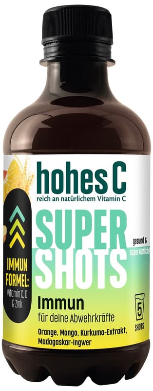 hohes C Shot Immun Orange, Mango, Ingwer & Kurkuma-Extrakt (EinwegPFAND)