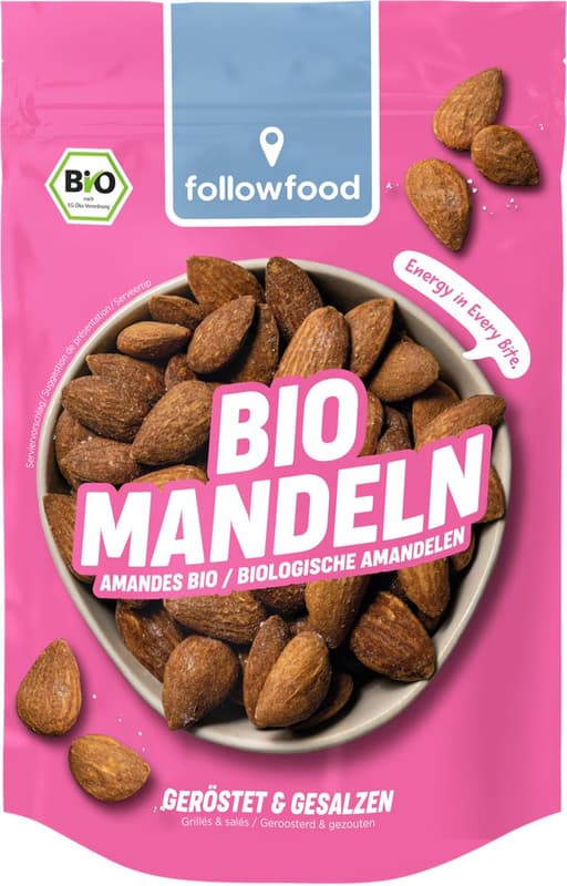 followfood BIO Mandeln geröstet und gesalzen