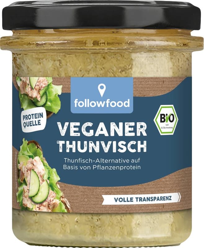 followfood BIO Veganer Thunvisch, Thunfisch-Alternative in Öl
