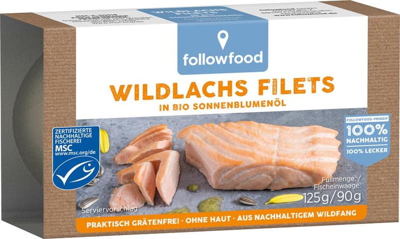 followfood MSC Wildlachs in Bio Sonnenblumenöl