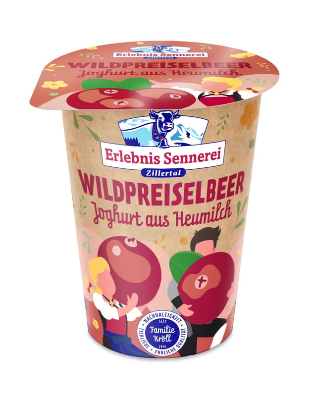 Erlebnis Sennerei Zillertal Wildpreiselbeerjoghurt