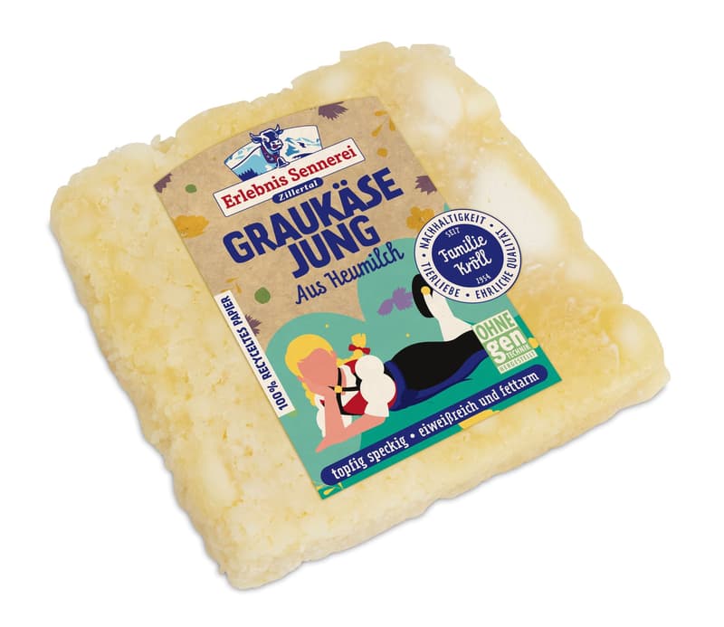 Erlebnis Sennerei Zillertal Graukäse Jung