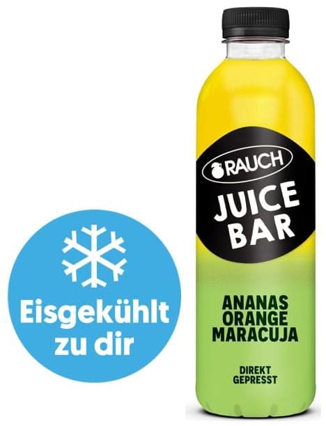 Rauch Juice Bar Carafe Pineapple, Orange, Passion Fruit - chilled (Disposable DEPOSIT)