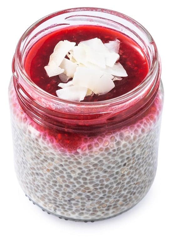 The Green Garden & gurkerl.at Coco-Raspberry Boogie chia pudding VEGAN