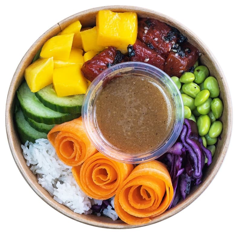The Green Garden & gurkerl.at Life’s a beach watermelon rice bowl VEGAN