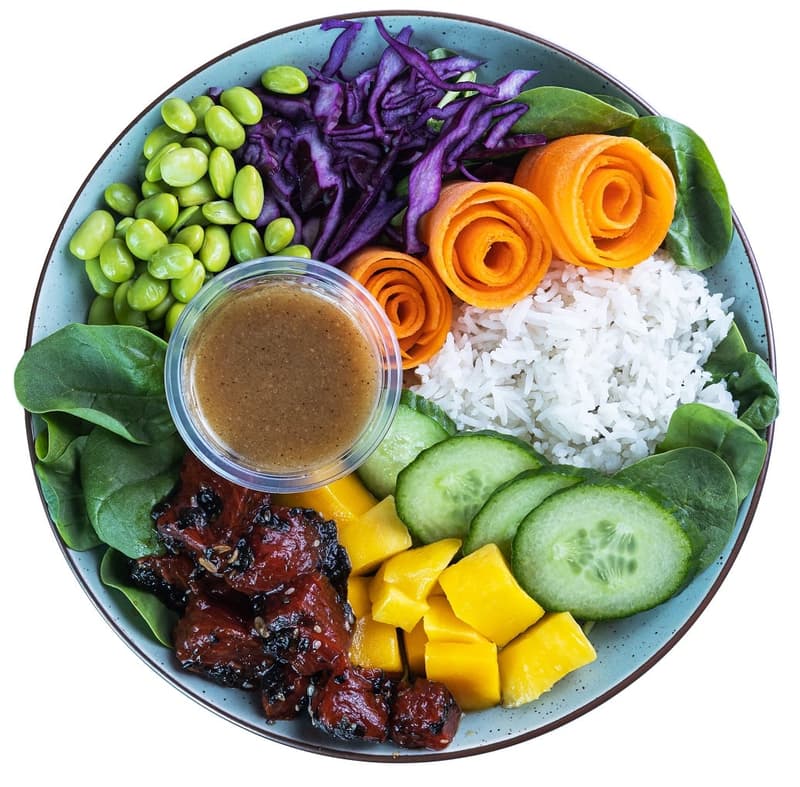 The Green Garden & gurkerl.at Life’s a beach watermelon rice bowl VEGAN