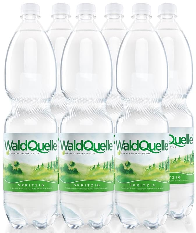 Waldquelle Sparkling Mineral Water 6x1.5l (Disposable Deposit)