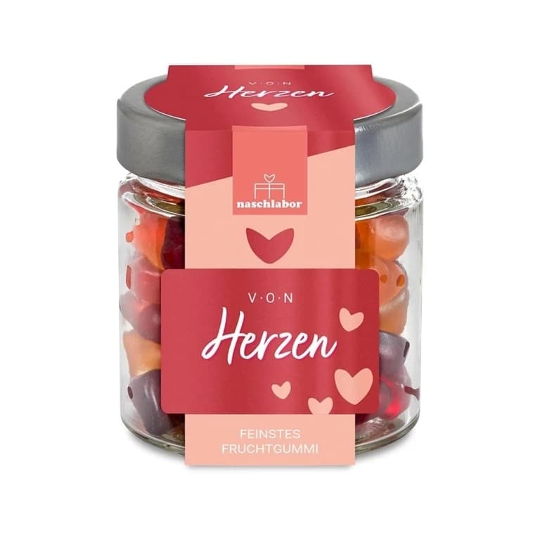 Fruchtgummi von Herzen
