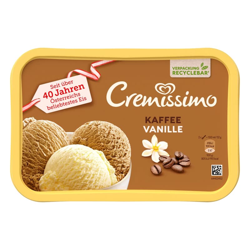 Cremissimo Kaffee-Vanille (tiefgekühlt)
