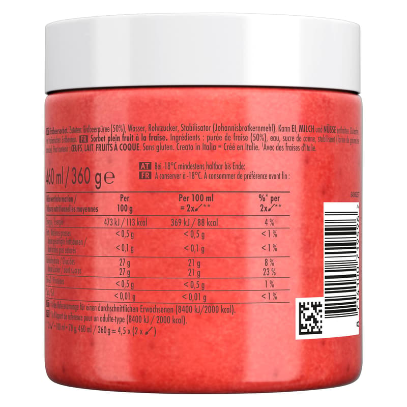 GROM Sorbetto alla Fragola