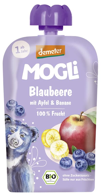 Mogli BIO Demeter Blaubeere Quetschie