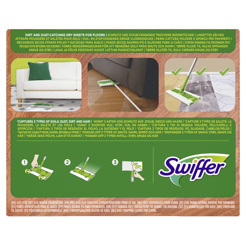 Swiffer Dry Wipes Refill Pack 18 Wood & Parquet