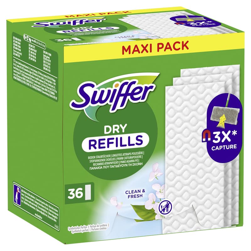 Swiffer Trocken Wischtücher Nachfüllpackung 36er mit Duft