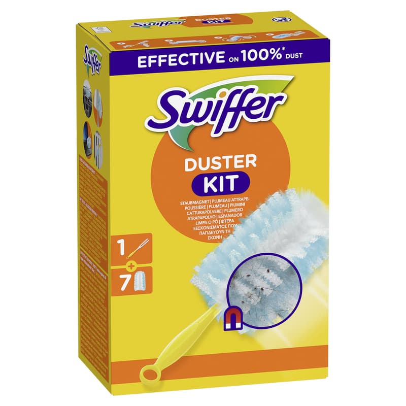 Swiffer Staubmagnet Starterset (Griff + 7 Tücher)