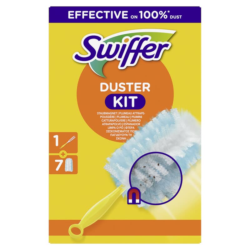 Swiffer Staubmagnet Starterset (Griff + 7 Tücher)