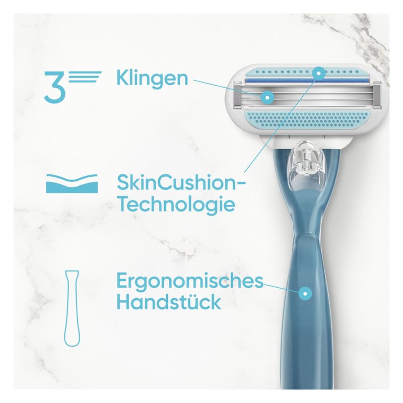 Gillette Venus Smooth Rasierapparat mit 2 Klingen