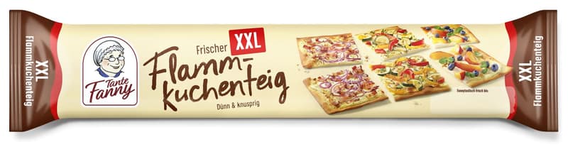Tante Fanny Frischer Flammkuchenteig XXL