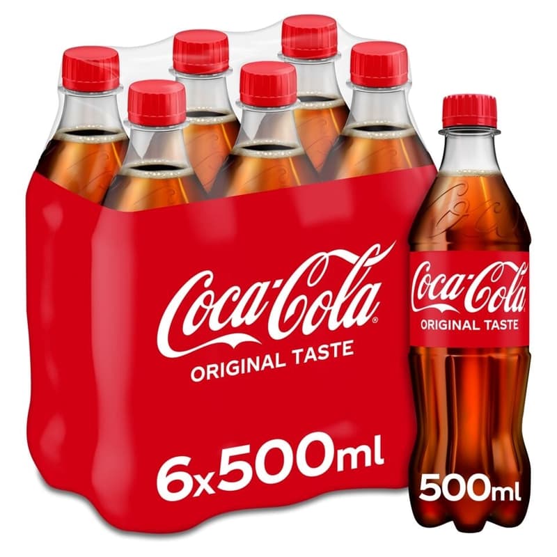 Coca-Cola Regular 6x0,5l PET (EinwegPFAND)