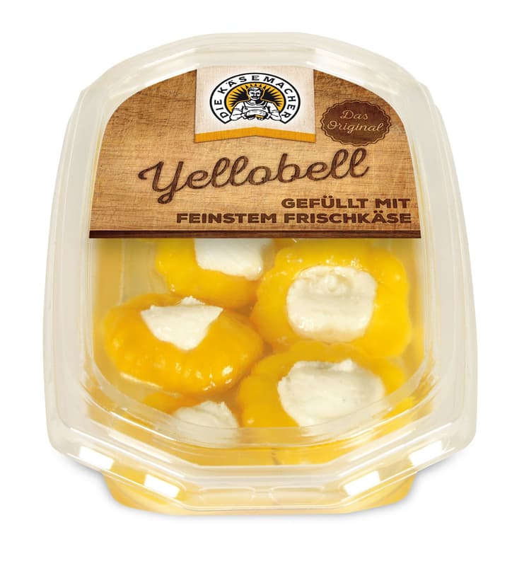 Die Käsemacher Yellobell filled with cream cheese